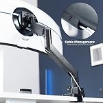 VIVO Bras de moniteur ultralarge pour 57 d'écrans jusqu'à 59.4 lbs, support de bureau TV et moniteur stand conçu pour Samsung Odyssey Ark, Neo G9, ViewFinity S9, et plus, Noir, STAND-GT57