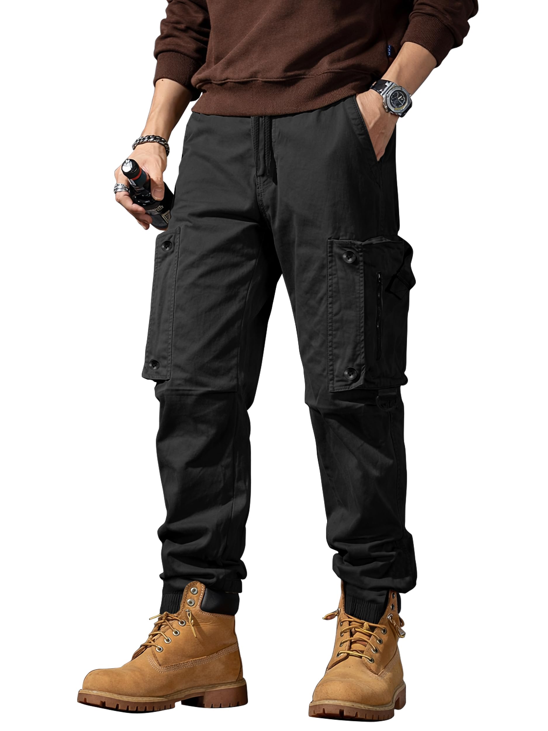 Cargo for Men || Cotton Cargo Pant || Stylish Multi-Pocket Casual Trousers for Men-image-20