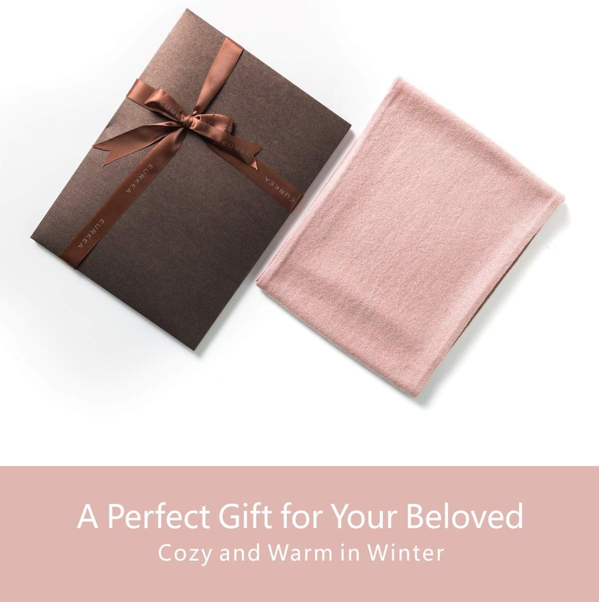 EURKEA 100% Cashmere Winter Scarf in Solid Colors with Gift Box for Women, Warm & Soft & Lightweight, Gift Ready - Image 5