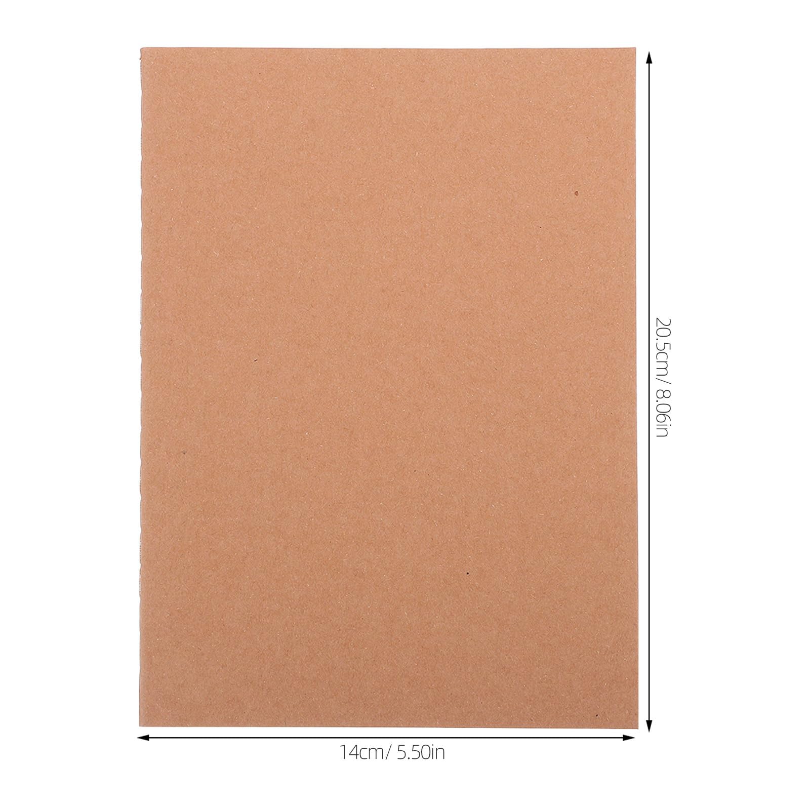 Operitacx 20 quaderni di carta | Blocchetti per appunti A5 in carta kraft senza righe | Quaderni da disegno senza righe, piccoli taccuini vuoti per scuola e ufficio (72 pagine)