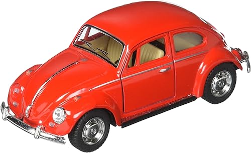 Volkswagen Beetle Classic 1967 de 5 pulgadas, escala 1:32 (rojo) Kinsmart