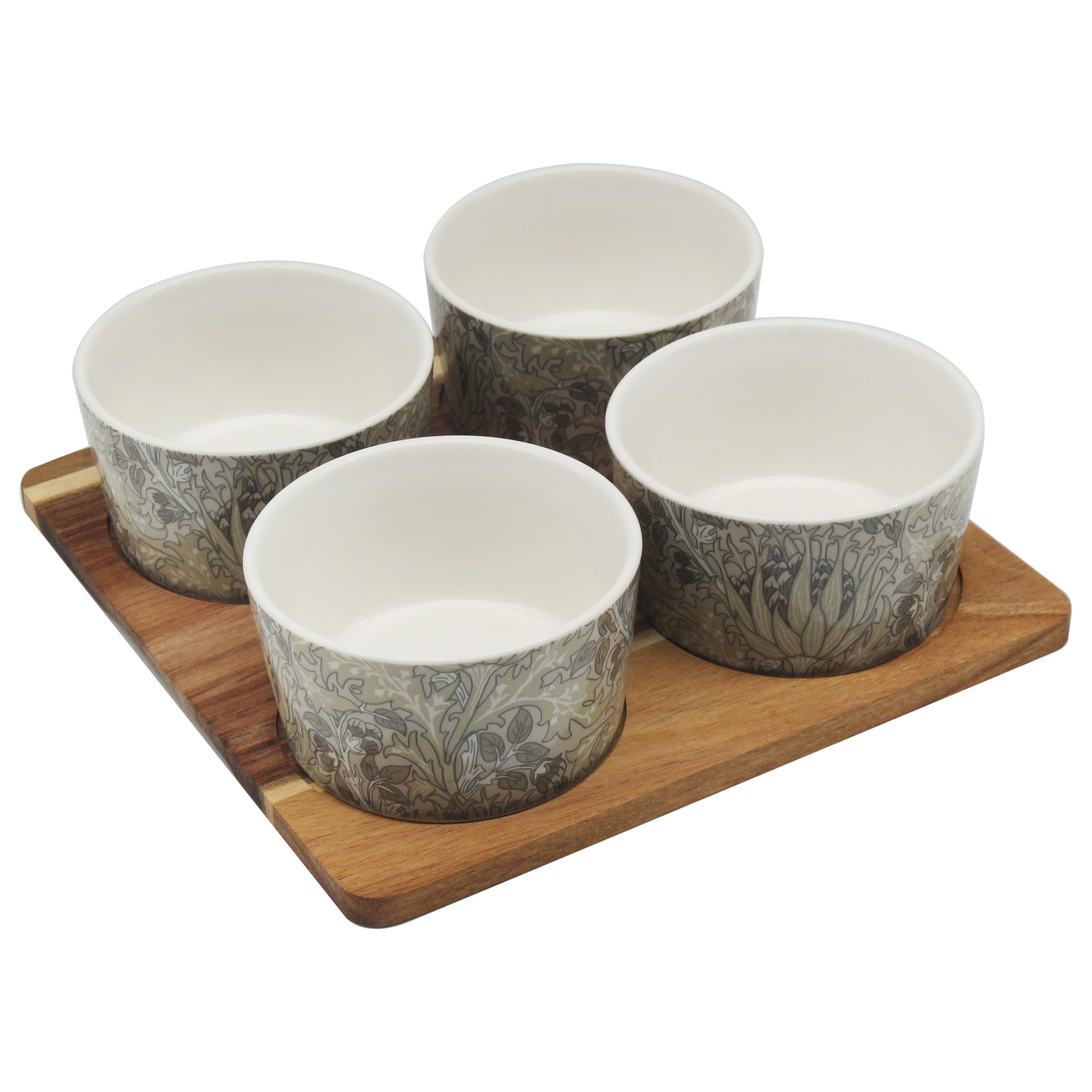 The Leonardo Collection William Morris Artichoke Snack Bowls for Home & Kitchen | BPA Free Lightweight Bowl for Kids & Adults | Durable Bowls for Salad, Pasta, Cereal & Daily Food Prep