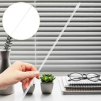 Vista 9 de Baluue Varita de repuesto transparente para persianas verticales, con gancho y agarre, control de plástico duradero para persianas verticales