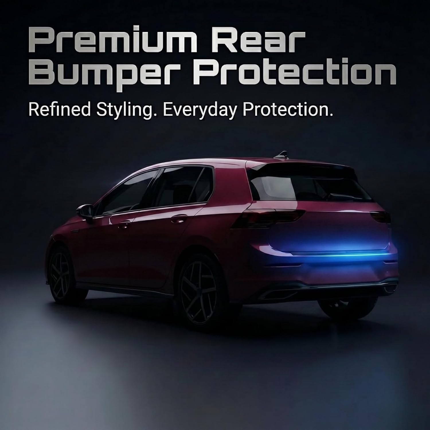 Rear Bumper Guard for VW Transporter T4 1995-2003, Matte Black ABS Tailgate Sill Protector, Scratch Resistant Cover, Heavy Duty Exterior Bumper Shield