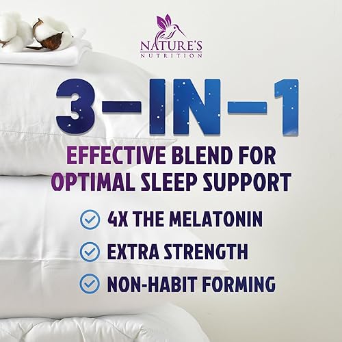Miniatura 6 de Sleep Gummies - Gomitas de melatonina de 8 mg, apoyo extra fuerte para dormir con 20 mg de passiflora, gomitas de melatonina natural para adultos,