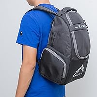 Vista 5 de HIMAL HIMAL Disc Golf Bag Holds 22+ Discs, Durable Disc Golf Backpack with Large Capacity, and Multiple Storage Pockets