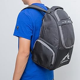 HIMAL HIMAL Disc Golf Bag Holds 22+ Discs, Durable Disc Golf Backpack with Large Capacity, and Multiple Storage Pockets