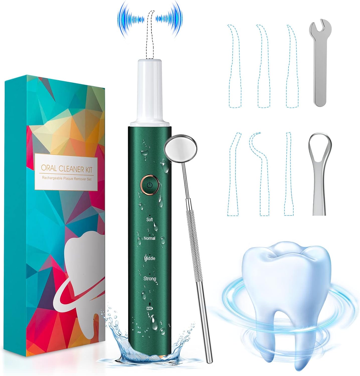 Plaque Remover for Teeth,Teeth Cleaning Plaque Removal, HassoKon Teeth