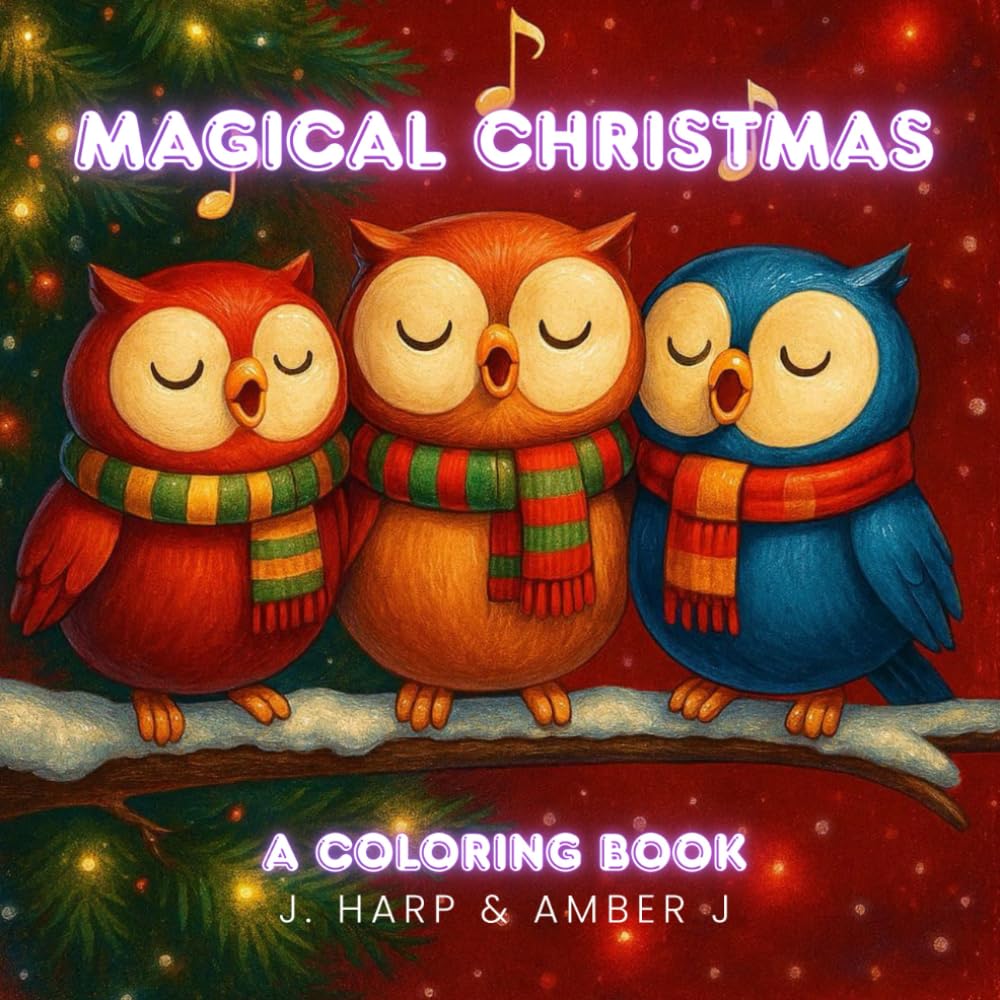 Magical Christmas Coloring Book for Kids Ages 4–8: Cute Holiday Animals, Santa Scenes, Dragons, Snowmen & Festive Fun for Creative Little Artists (Coloring Adventures for Kids)