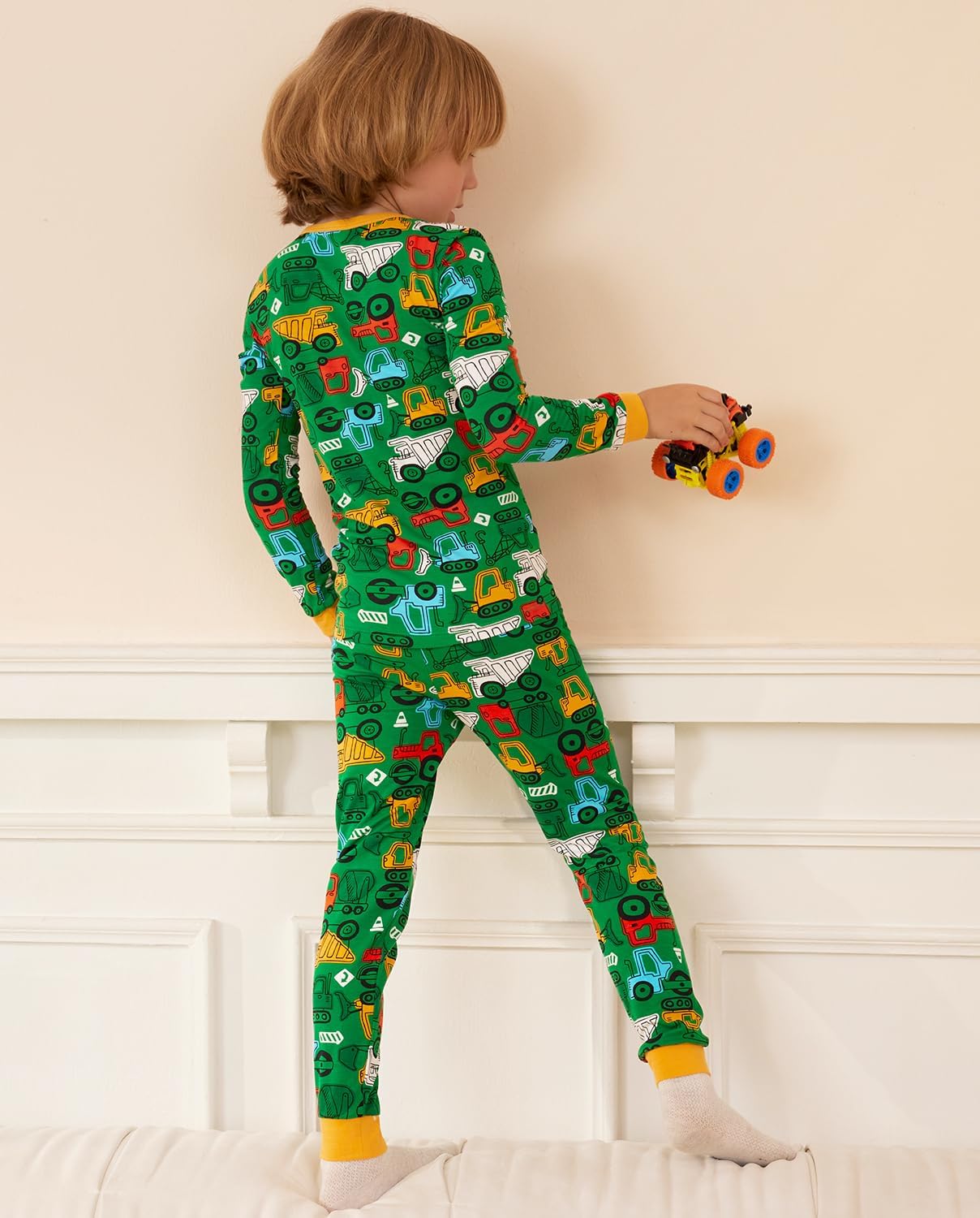 Bamboo Viscose Toddler Pajamas Boys Girls Baby 12M-8Y Pjs Sets Kids Snug fit 2pcs Long-Sleeve Sleepwear - Image 3