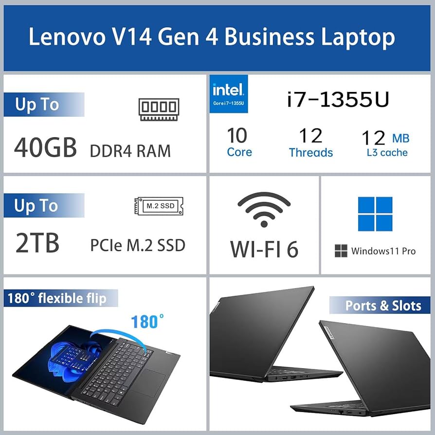 Amazon.co.jp: Lenovo (レノボ) V14 Gen 4 ビジネスノートパソコン 14
