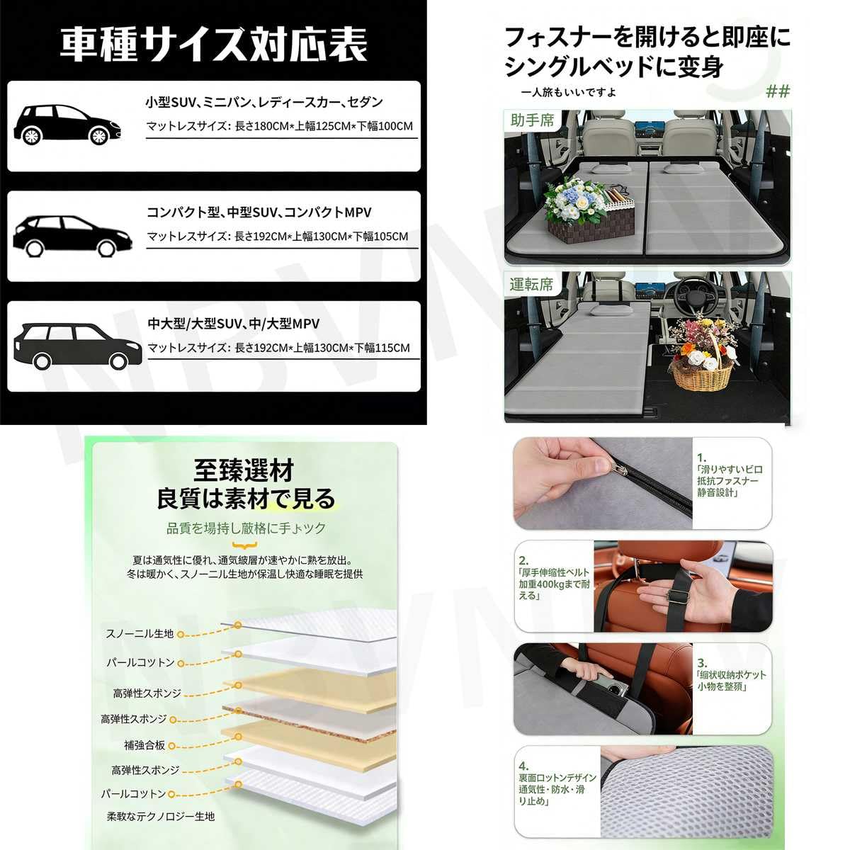 Amazon.co.jp: 新型 ムーヴ 車中泊 マット ムーヴキャンバス 2代目