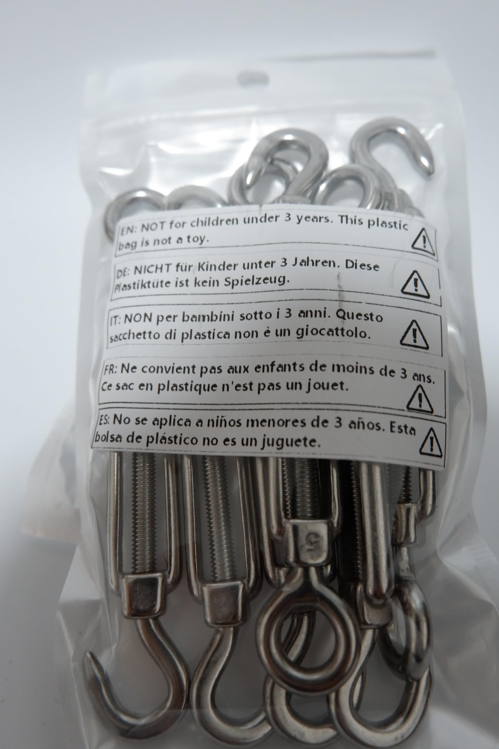 Set Tendifilo In Acciaio Inox 304 – Kit Fune Metallica 2 Mm X 40 M Con Ganci, Morsetti E Occhielli Per Giardino E Fai Da Te - 3