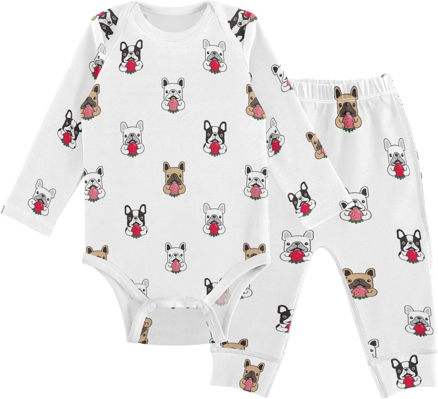 vvfelixl Baby Bodysuits Pants Sets Colorful Coconut Long Sleeve Baby Clothes for Boys Girls 0-3M