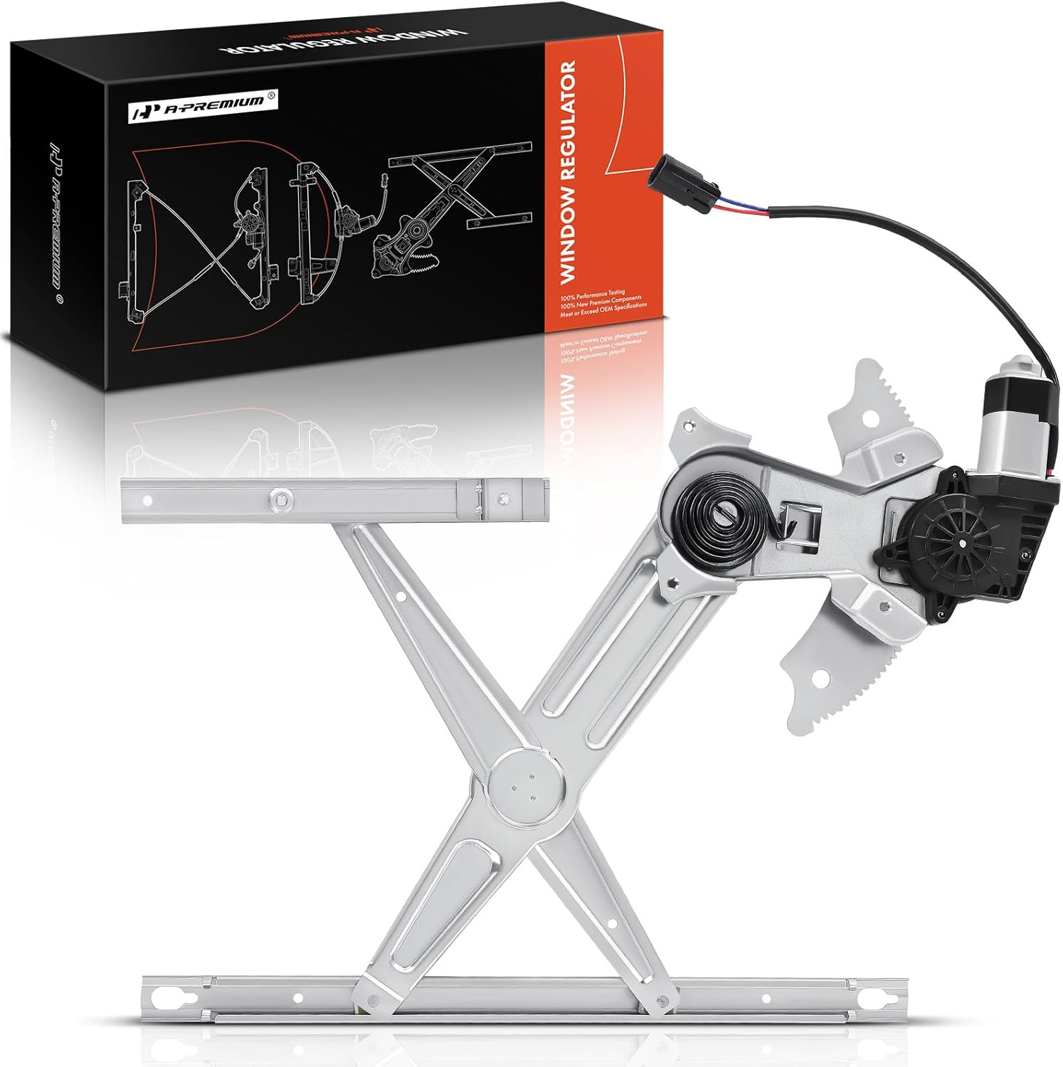 A-Premium Power Window Regulator with Motor Compatible with Dodge Ram 1500 2500 3500 4500 5500 2002-2010 Pickup Front Left Driver Side