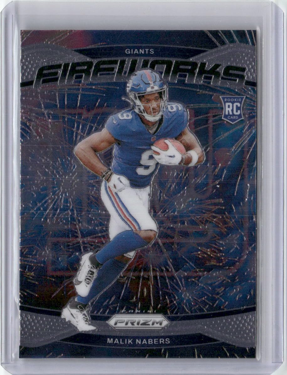 Amazon.com: Vintage 2024 Panini Prizm Fireworks Malik Nabers #21