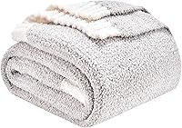 Vista 13 de CozeCube Mantas de Punto Reversibles de Microfibra Súper Suave Fullfy, Manta Mullida Cálida y Acogedora de Felpa Difusa, Manta a Cuadros para Sofá