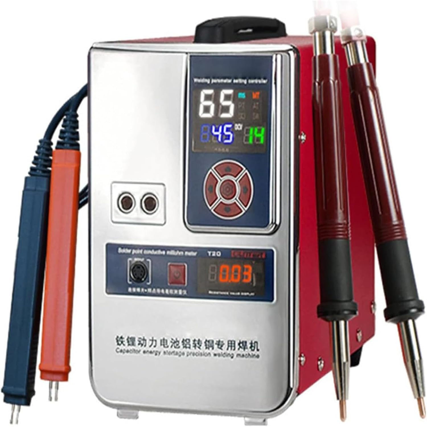 Battery-Powered spot Welding Machine, 0.45mm Portable Capacitor-Powered spot Welding Machine, 840J Automatic Induction spot Welding Equipment