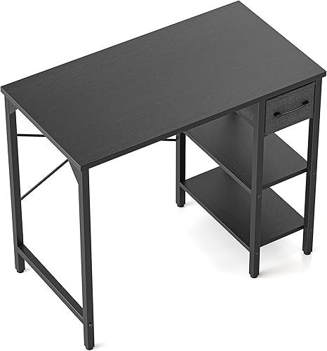 CubiCubi Escritorio para computadora, escritorio pequeño de oficina en casa de 35 pulgadas con estantes de almacenamiento para espacios pequeños, disponible en Yaxa Guatemala