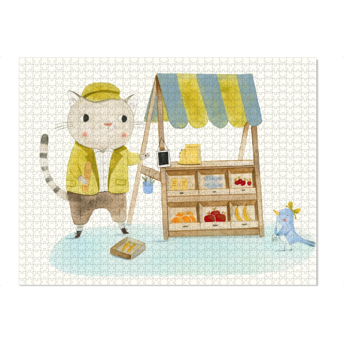 artboxONE-Puzzle XXXL (2000 Teile) Für Kinder Kaufladen - Puzzle kinderzimmer gemüse Hobby