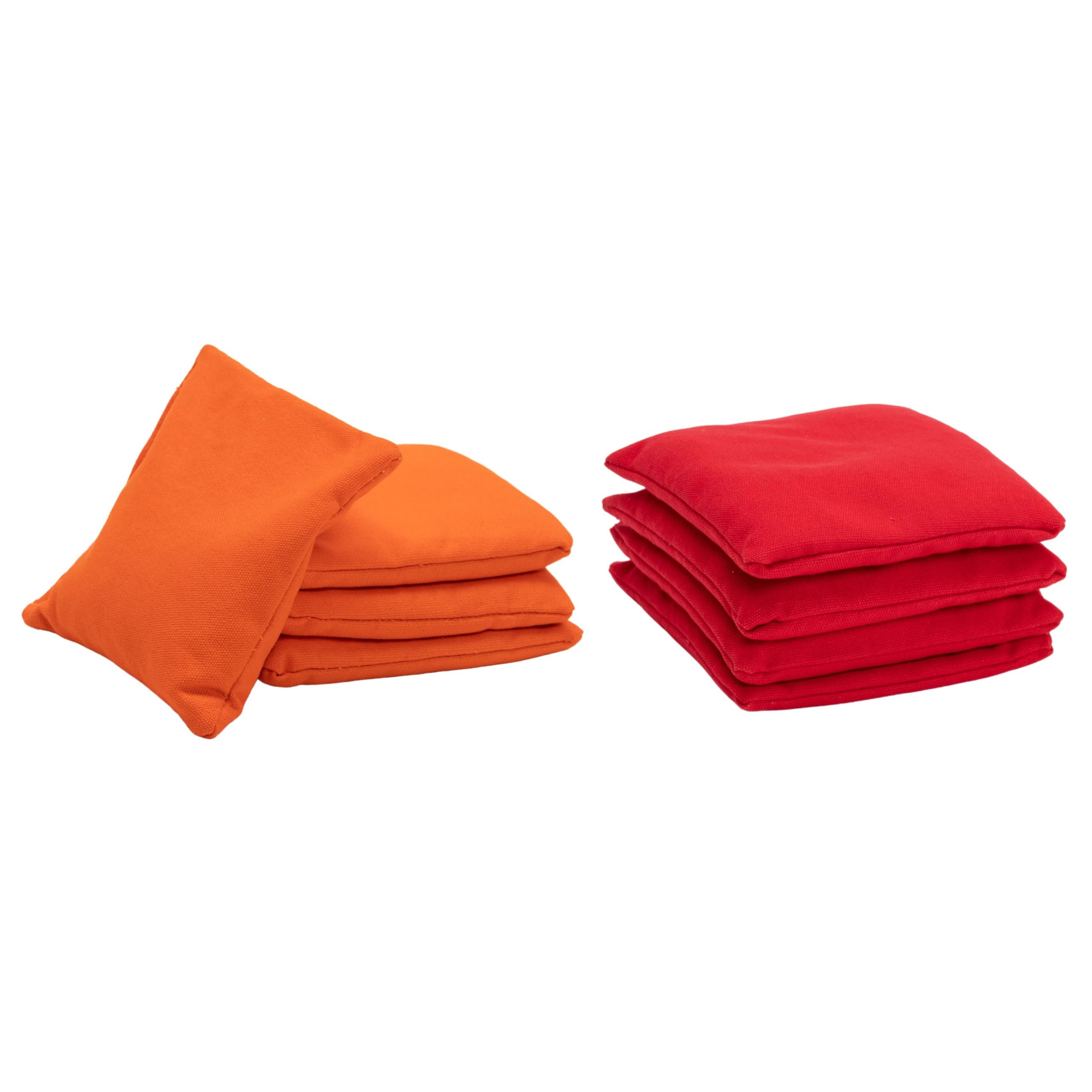 Wicked Wood Cornhole Bags - 2x4 Official ACL Licensed - 15x15cm - 450gr - ACL REC - Orange/Red