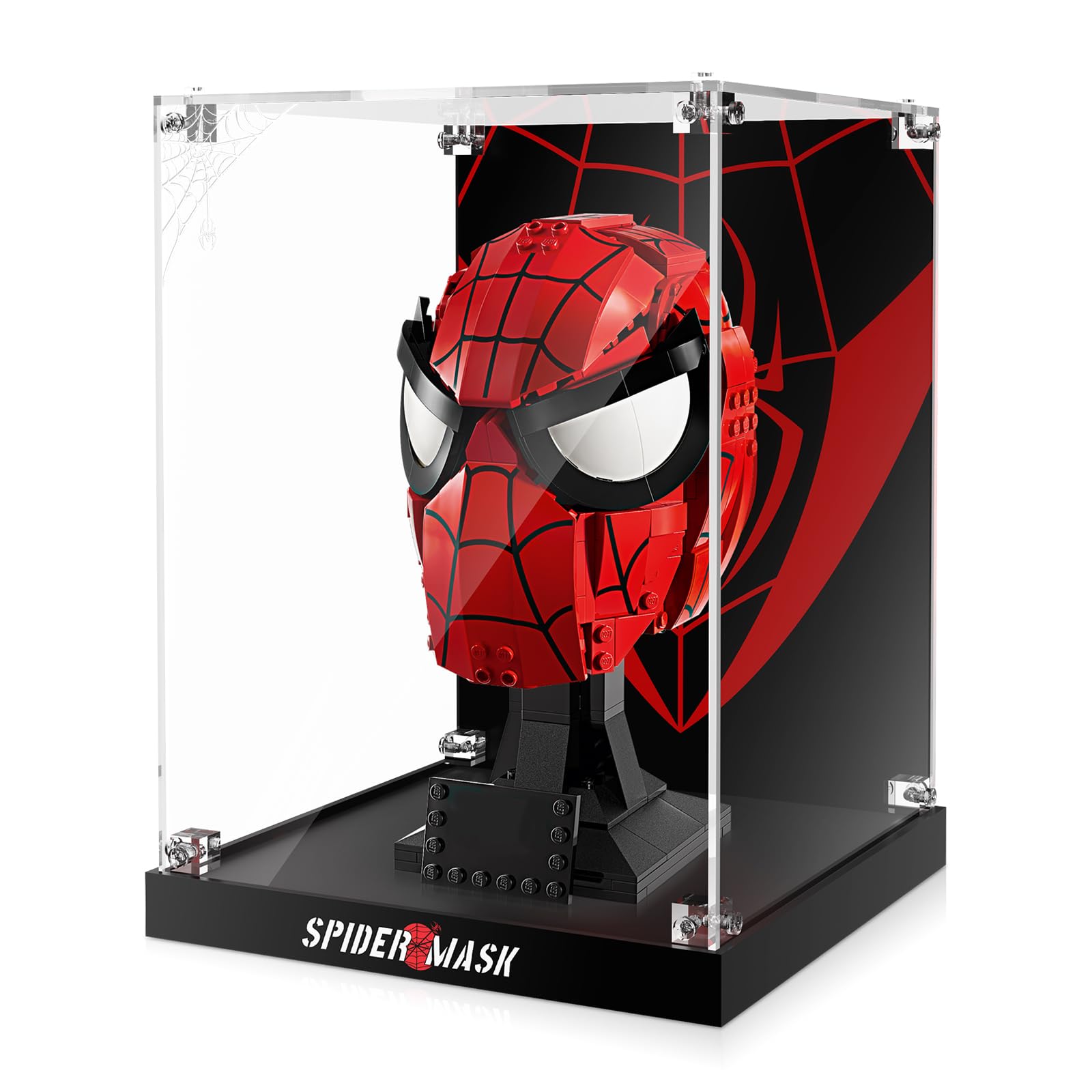 Acrylic Display Case Compatible with 76285 Spider-Man's Mask; ONLY Display Case, The Model NOT Included