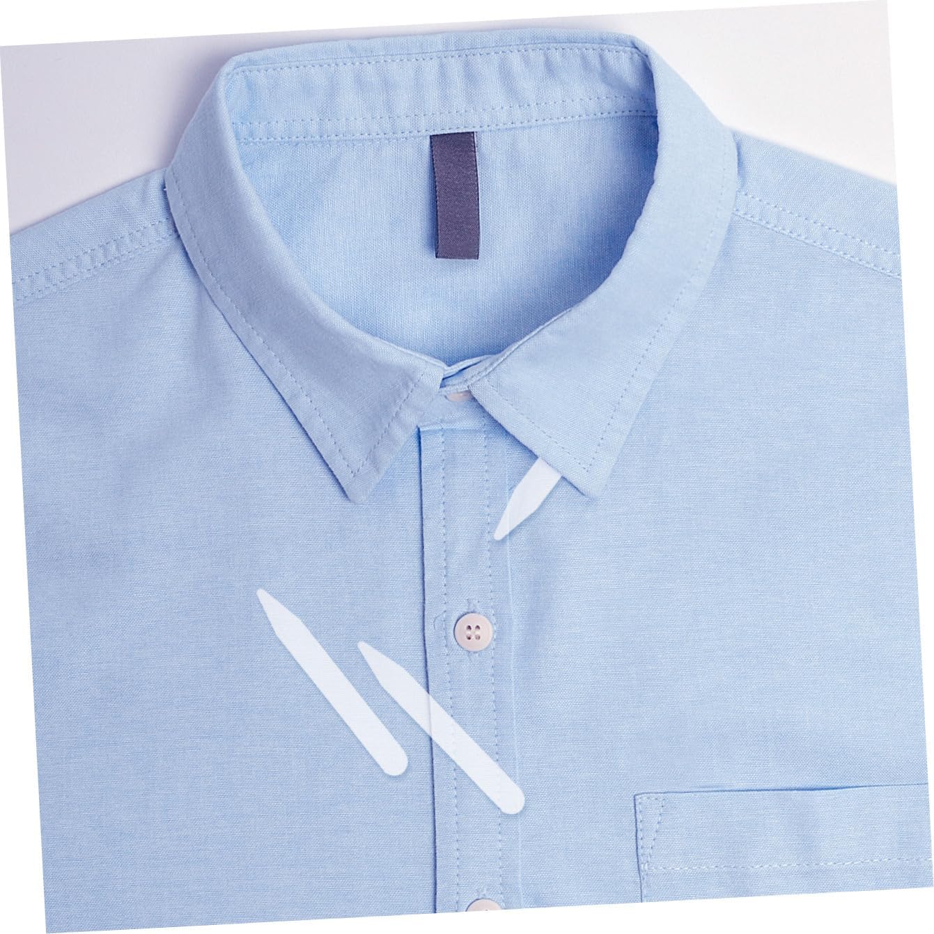 FRCOLOR 300Pcs Shirt Collar Stays Transparent Collar Support for Dress Shirts Durable Pet Material Prevents Drooping Sagging Suitable for Men Casual Formal Wear
