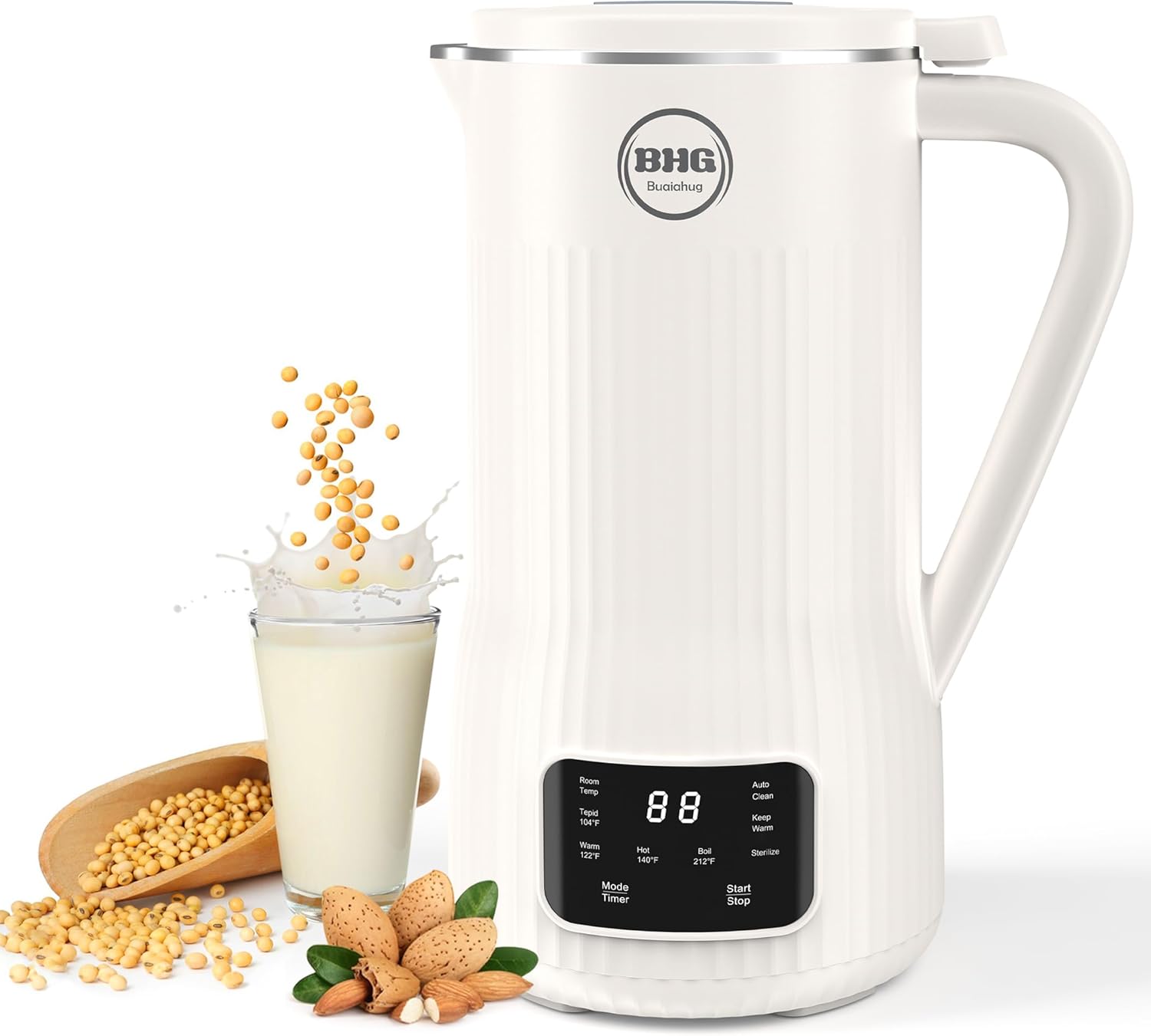 20oz Nut Milk Maker Machine - Multi-Functional Automatic Almond with 10 Blades