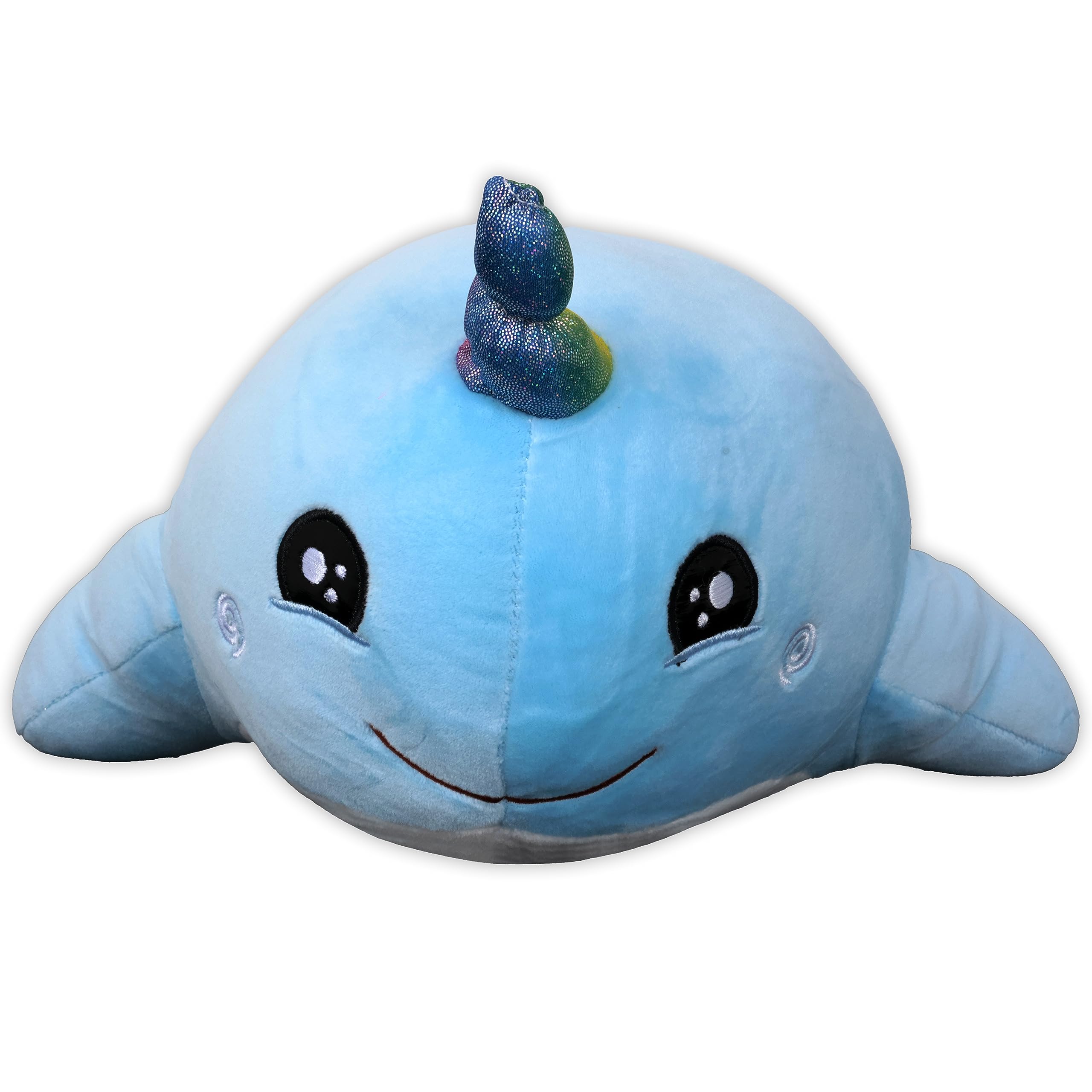 CUDDLES 35cm Narhwal Plush Toy, Marshmallow Series, Suitable for 2+ Year Old - 2293 (Assorted)