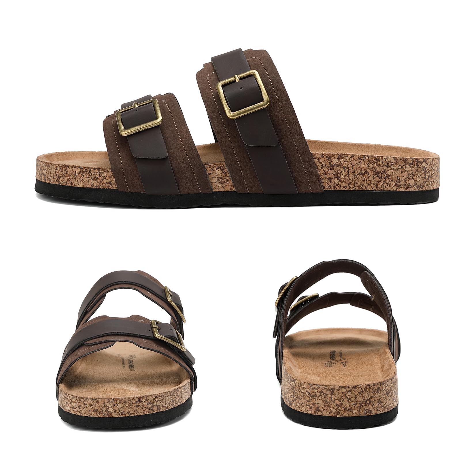 ARRIGO BELLO Pantofole Uomo Sandali Regolabile Fibbia Ciabatte Estive Scarpe da Spiaggia Traspirante EU41-46