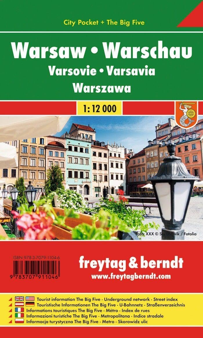 Warsaw, City Plan 1:12.000, City Poc: Stadskaart 1:15 000