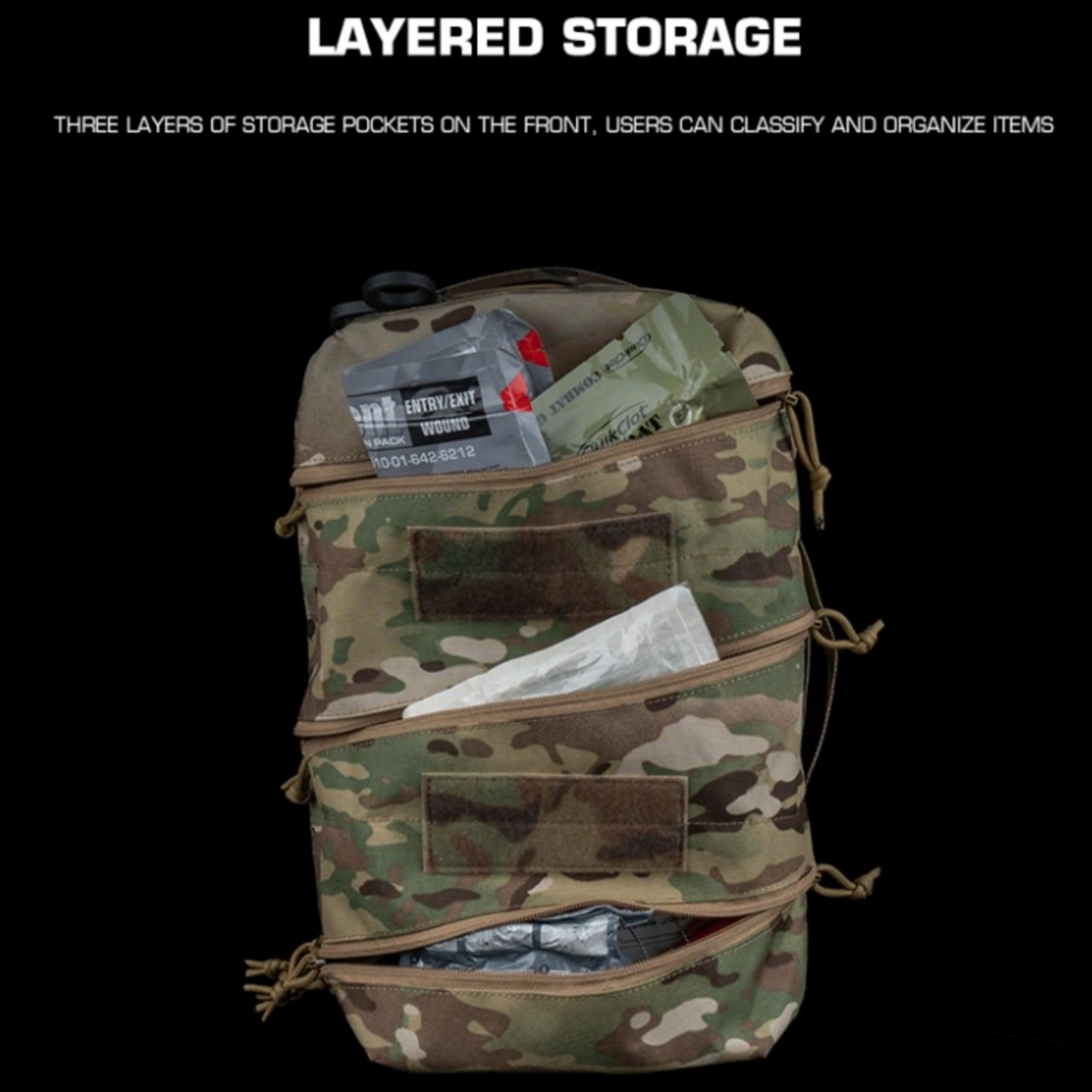 Taktische D.elta Tasche SS Stil Kompakter medizinischer Pendlerrucksack Outdoor Jagd Erste-Hilfe-Tasche Tragbare 1FAK G.P Tasche (Grey)