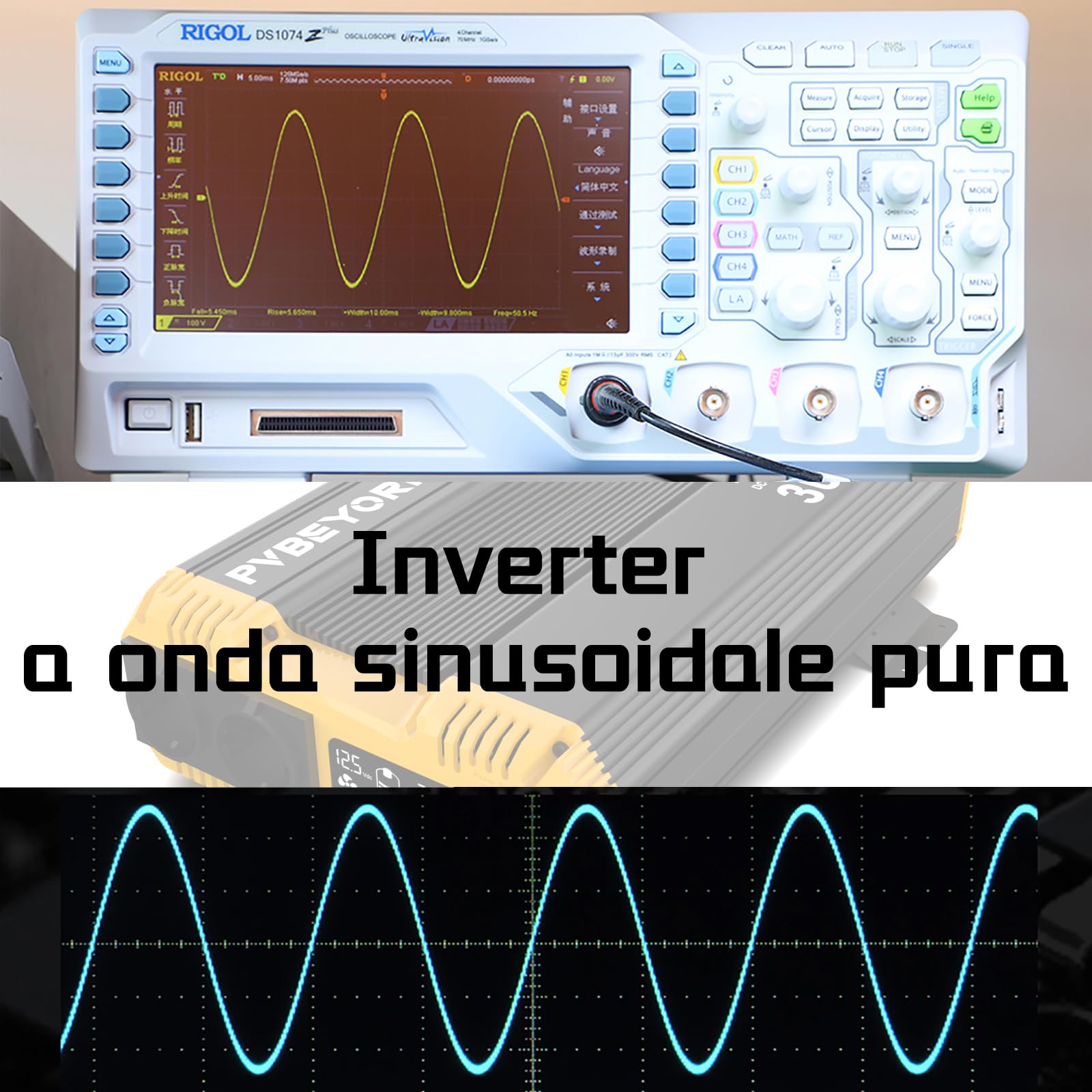 Inverter 12V 220V/230V onda pura 3000W/6000W Inverter 12V 220V | Con funzione di controllo remoto Ideale per l'alimentazione elettrica fuori rete, camper e campeggio. onda sinusoidale pura