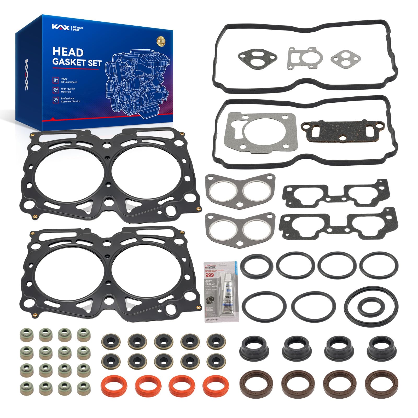 KAX Head Gasket Set Fit for Forester 1999-2005 2.5L, Outback 2000-2005 2.5L