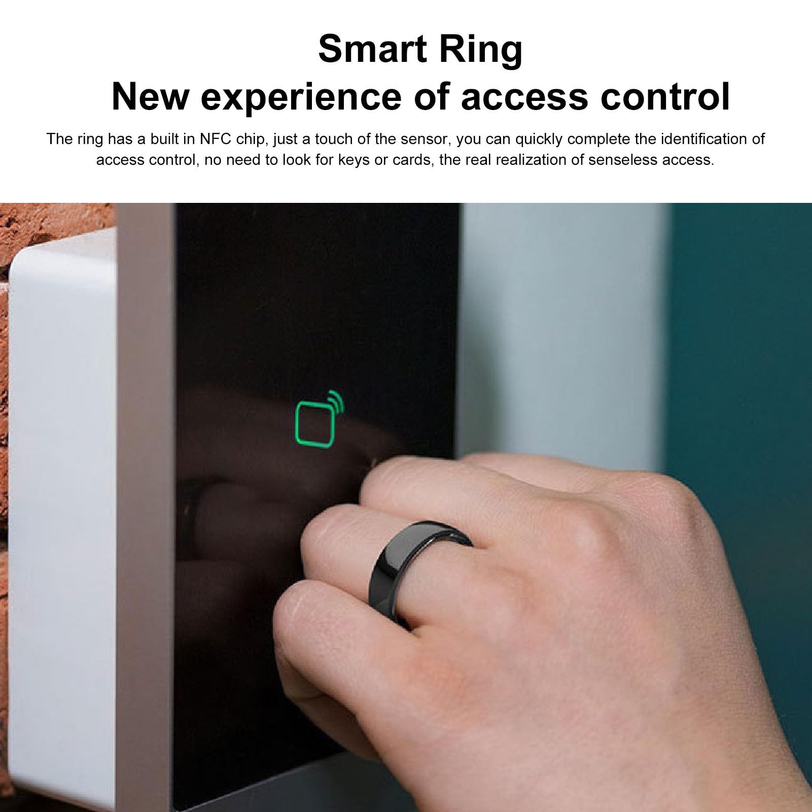 Anneau Intelligent NFC, Bague de Tracker de santé avec Mode Multi-Sport, Podomètre, Résistance à l'eau IP68 pour Un Usage Quotidien