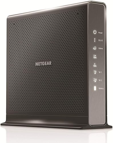 NETGEAR Nighthawk AC1900 (24x8) DOCSIS 3.0 WiFi Cable módem router Combo para XFINITY Internet y voz (C7100V) Ideal para servicios de Internet y voz