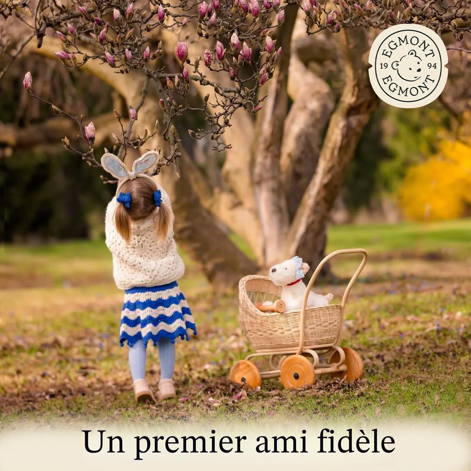 Egmont Toys Jeu de traînée en Bois et Peluche pour Chien Eliot, Filles à partir de 12 Mois, Multicolore (591022), Divers