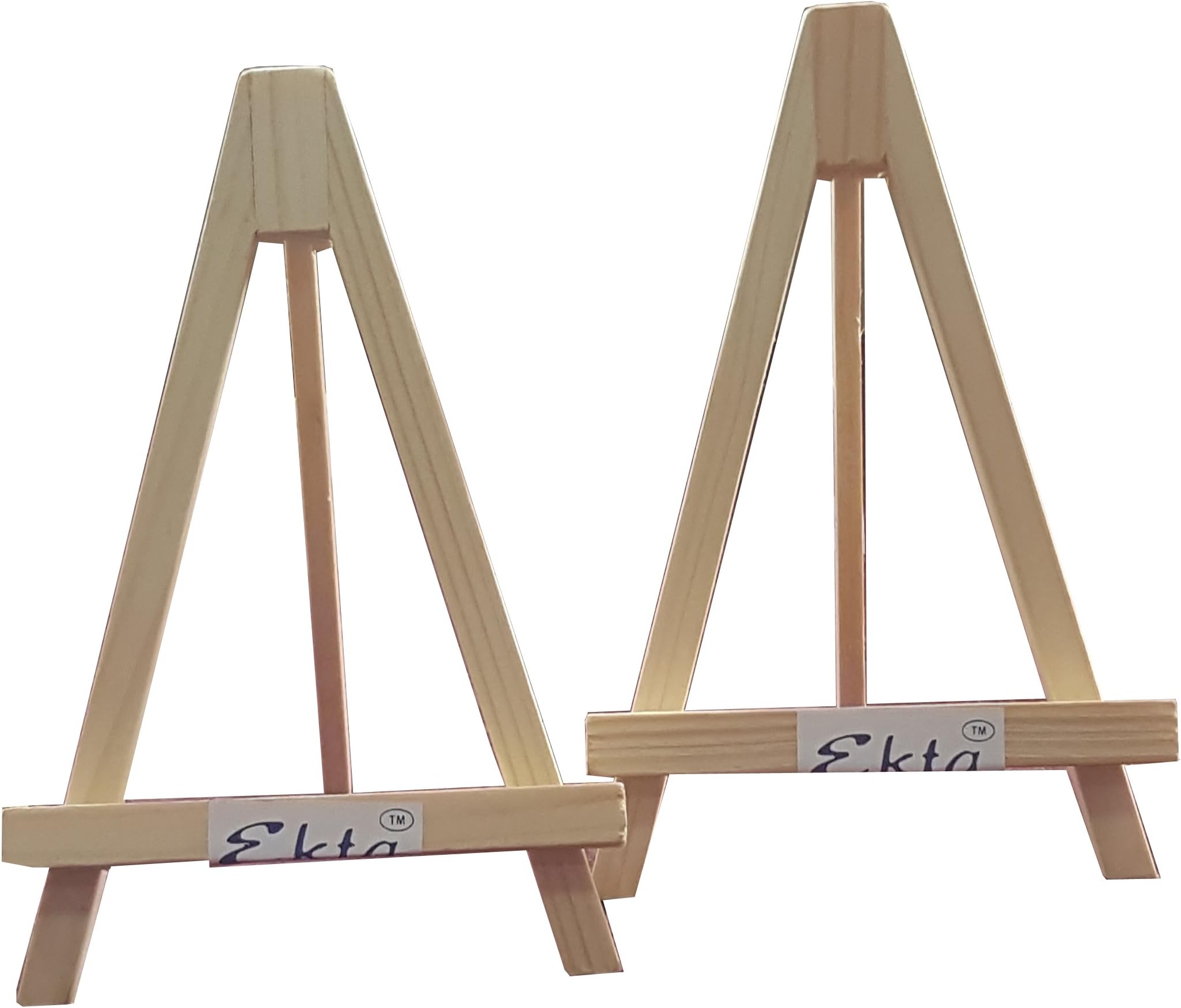 Ekta Product® Wooden Miniature Easel 6 inch (Set of 2 Units)