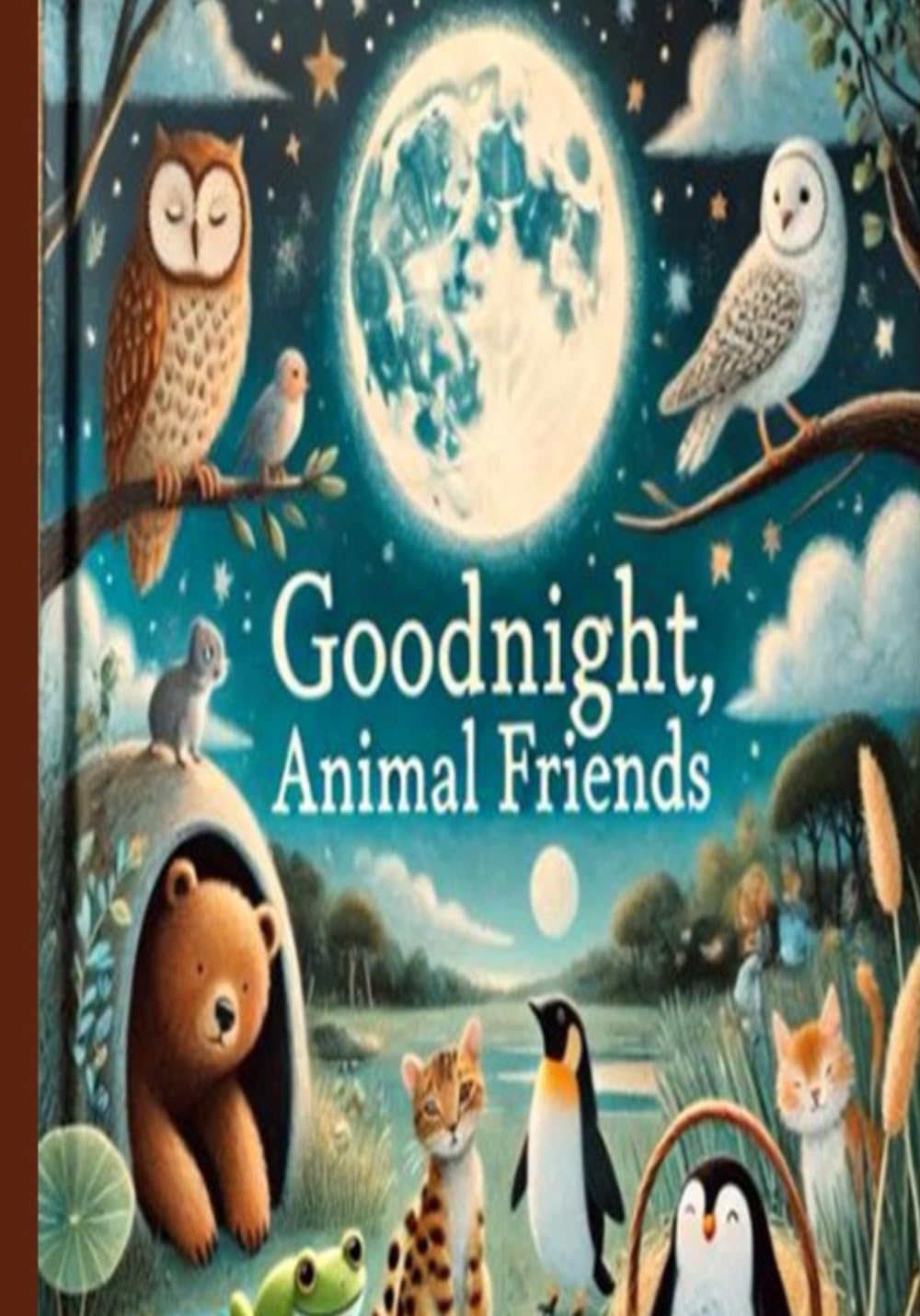 Goodnight, Animal Friends: Bedtime story, children reading book