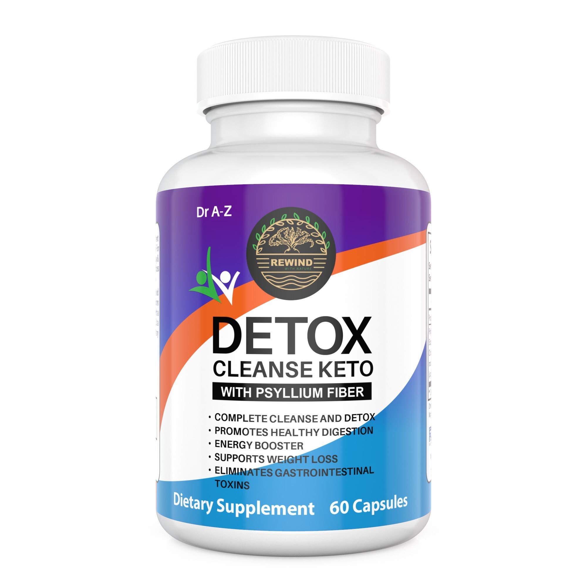 Keto Max Detox Capsules With Psyllium To Boost Ketosis- Dietary Supplements