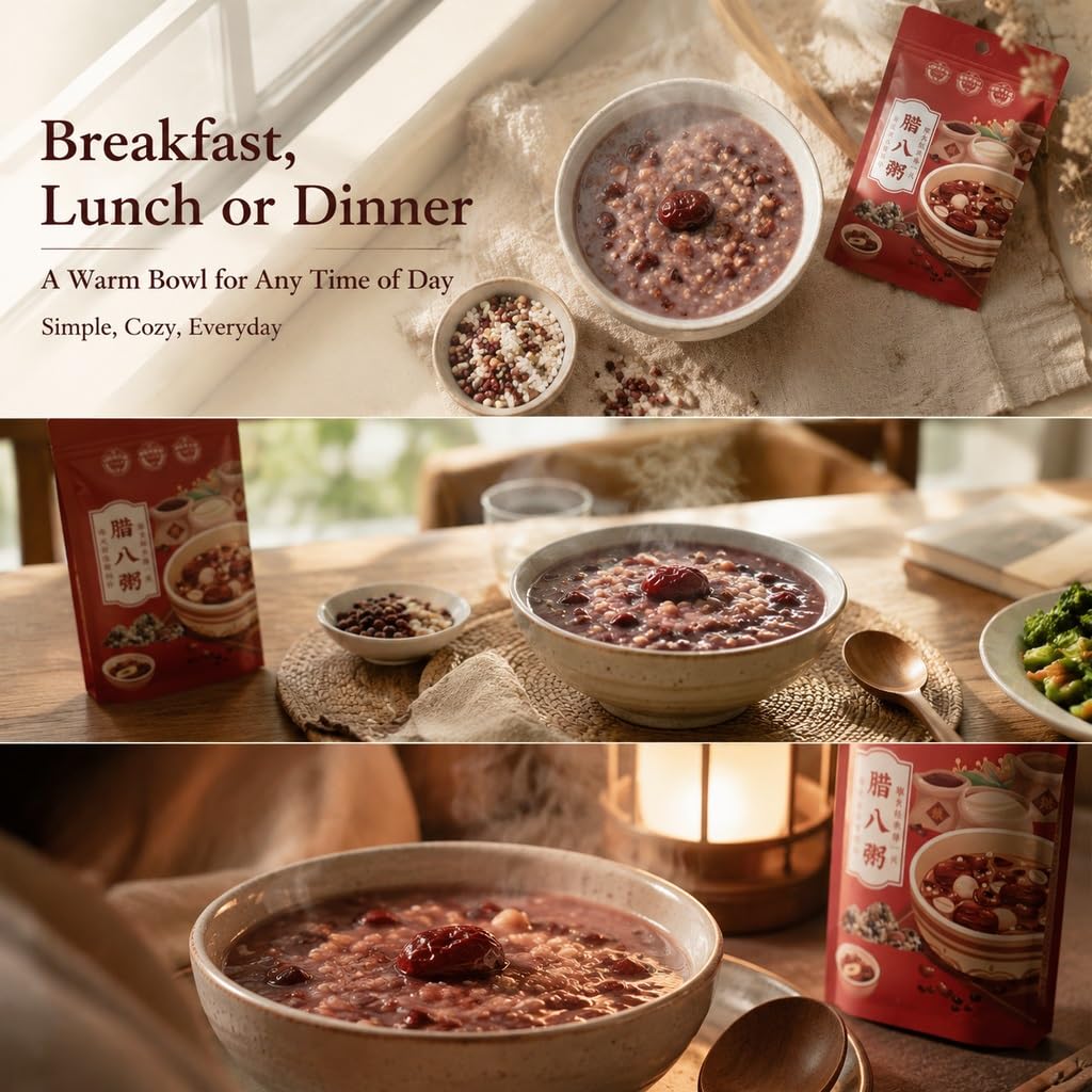 250g De Mezcla Congee Laba Grano Mixto: Ingredientes Gachas Los Ocho Tesoros, Uso Doméstico Y Comercial, Desayuno Saludable Comida Festiva(250g*5)