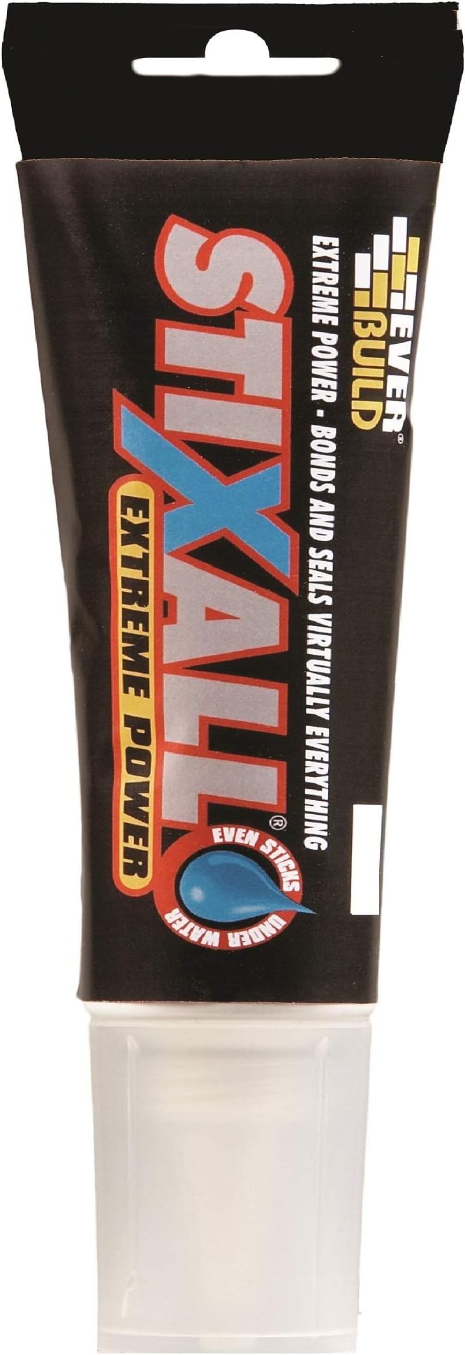 EverbuildStixall Extreme Power, Building Adhesive and Sealant Hybrid, White, 80 ml