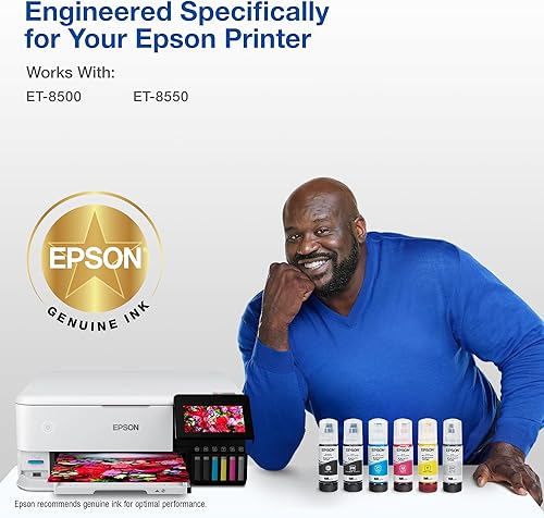 Miniatura 3 de Epson 552 EcoTank Ink Botella de capacidad ultra alta tres colores CMY Combo Pack (T552620-S) Funciona con EcoTank Photo ET-8500, ET-8550