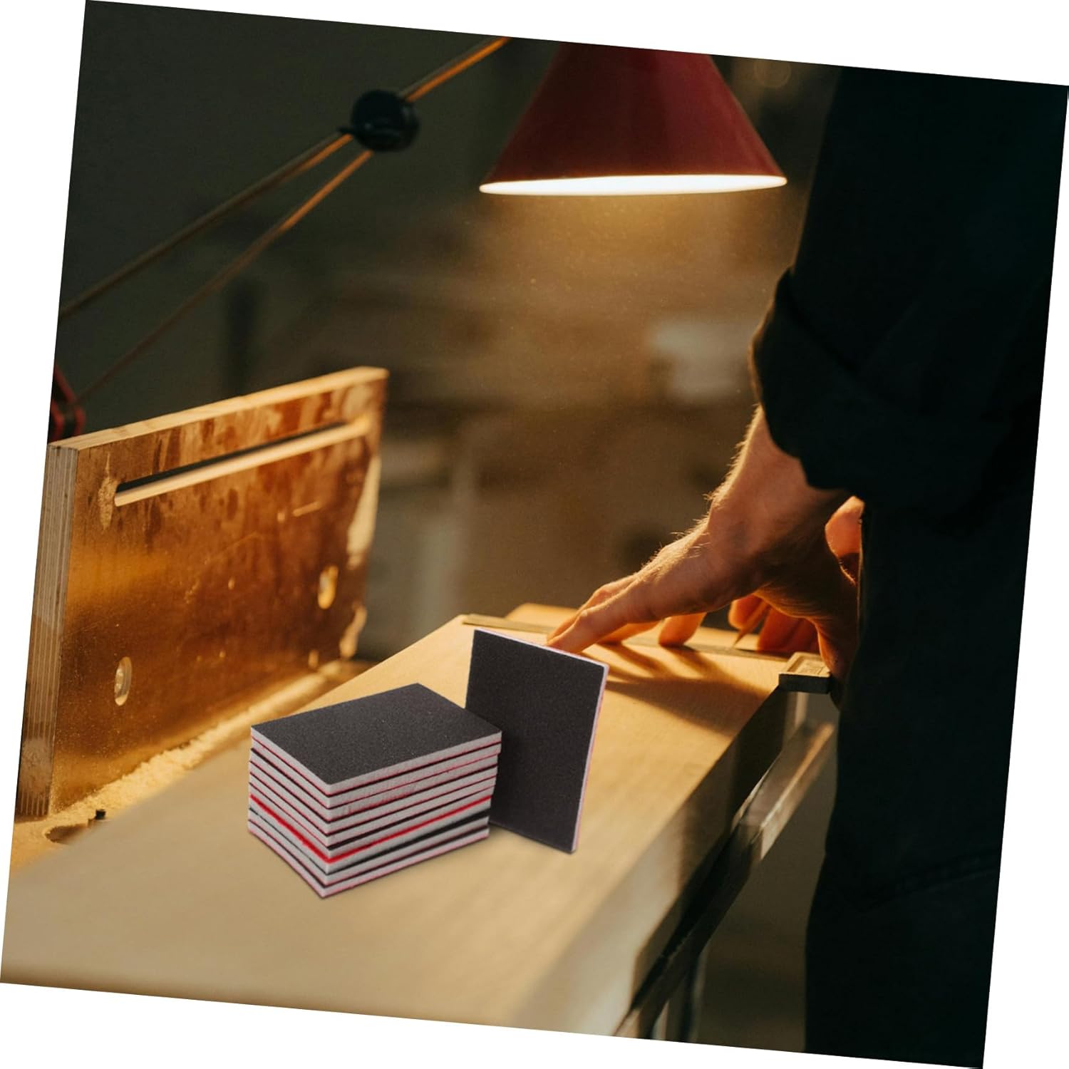 Gatuida 50pcs Sanding Sponge Block Assortment Grit Wet Dry Sanding Pads for Furniture Polishing Ergonomic Design for Smooth Finishing Double-Sided Sandpaper for Efficient Grinding