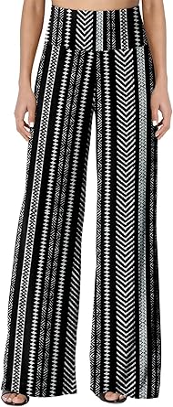 JZC Women's Palazzo Lounge Pants Stretchy Wide Leg Casual Pants Comfy High Waist Flowy Pants S-3XL