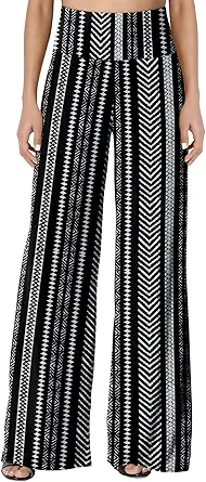 JZC Women's Palazzo Lounge Pants Stretchy Wide Leg Casual Pants Comfy High Waist Flowy Pants S-3XL