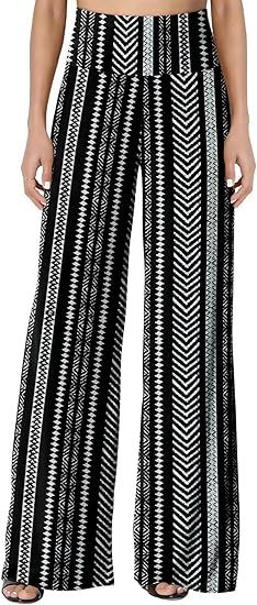 JZC Women's Palazzo Lounge Pants Stretchy Wide Leg Casual Pants Comfy High Waist Flowy Pants S-3XL