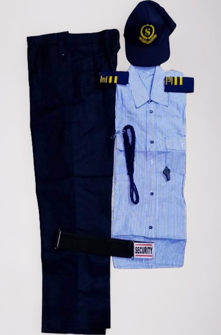Security Person Home Guard Uniform With Cap And Whistle Complete Dress For Adult