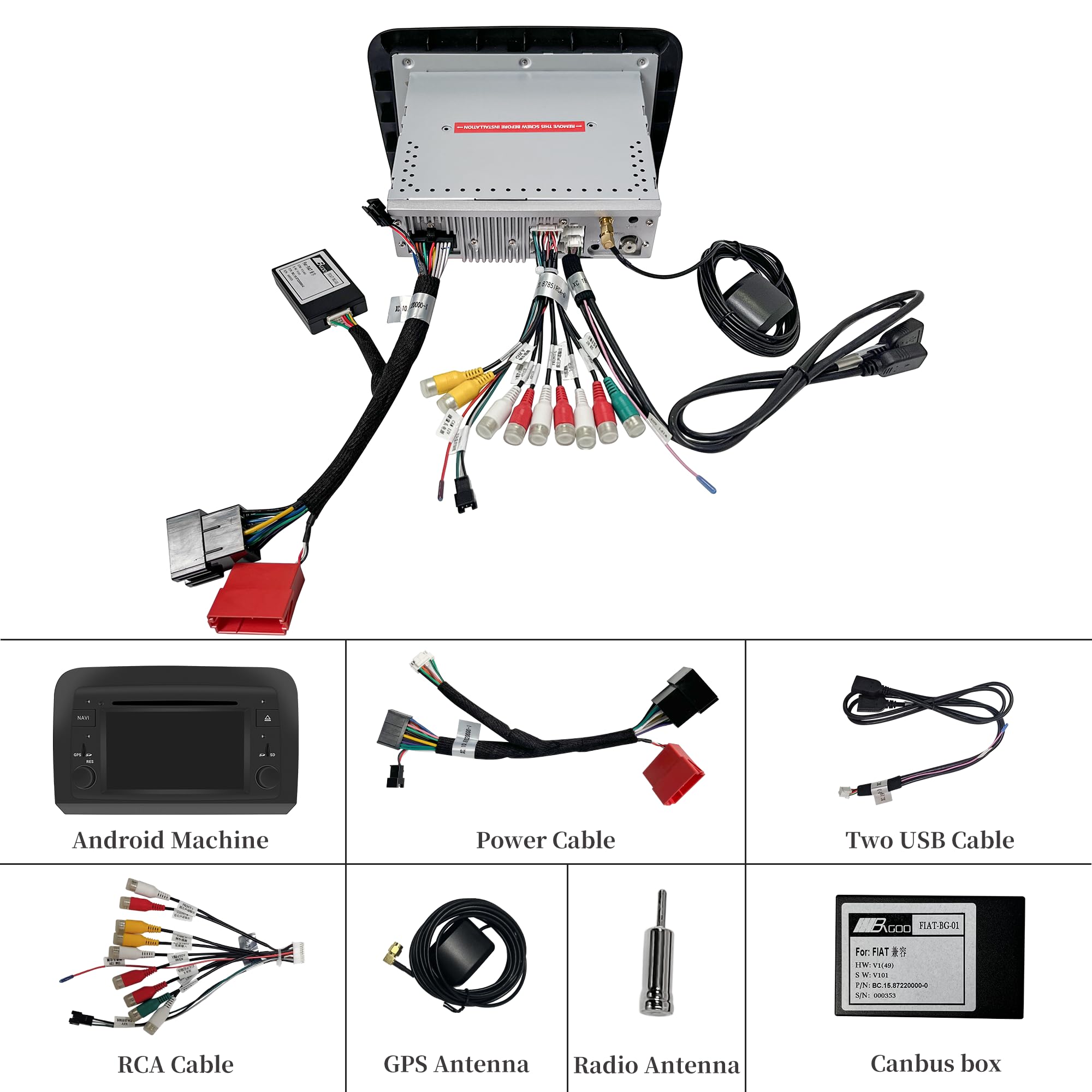 Kit radio touch screen da 6,2 pollici per Fiat Croma Stereo Autoradio Aggiungi CarPlay Android Navigazione automatica DVD Telecamere di backup Android 13 App Netflix Spotify Disney+ Hulu Twitch