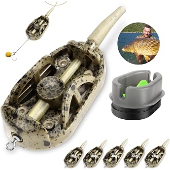 Realure 4 in 1 Method Feeder Set Feeder Fishing with Weight for Bottom